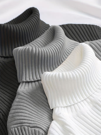 Turtleneck Sweater Women'S Winter Top Thermal Base Layer High Neck Knit - Khaki - Size M(AU M/EU48)