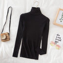 Turtleneck Sweater Women'S Winter Top Thermal Base Layer High Neck Knit - Purple - Size M(AU M/EU48)