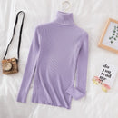 Turtleneck Sweater Women'S Winter Top Thermal Base Layer High Neck Knit - Red - Size S(AU S/EU46)