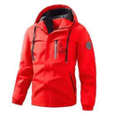 Men'S Hooded Windbreaker Lightweight Windbreaker Casual Jacket With Pockets - Black - Size 2XL(AU 2XL/EU54)