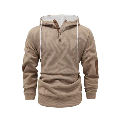Men'S Casual Hoodie Color Block Sweatshirt Pullover Hoodie Australian - Khaki - Size XL(AU XL/EU52)