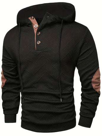 Men'S Casual Hoodie Color Block Sweatshirt Pullover Hoodie Australian - navy blue - Size M(AU M/EU48)