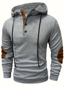 Men'S Casual Hoodie Color Block Sweatshirt Pullover Hoodie Australian - navy blue - Size M(AU M/EU48)