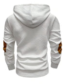 Men'S Casual Hoodie Color Block Sweatshirt Pullover Hoodie Australian - navy blue - Size M(AU M/EU48)
