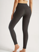 Solid Color Thickened Casual Sports Leggings - Blue - Size 10(AU10/EU38)