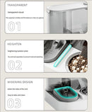 Gray Green Automatic Cat Feeder Cat Water Dispenser Cat Feeding Set Cat Supplies Cat Care