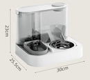 Gray Green Automatic Cat Feeder Cat Water Dispenser Cat Feeding Set Cat Supplies Cat Care