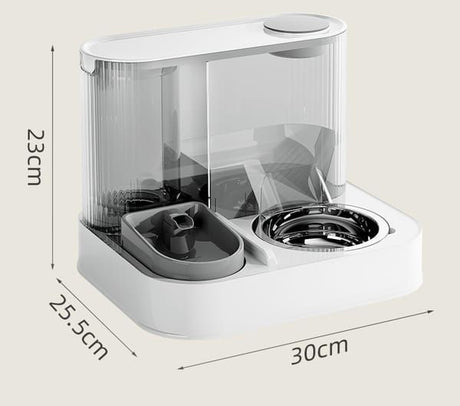 Gray Green Automatic Cat Feeder Cat Water Dispenser Cat Feeding Set Cat Supplies Cat Care