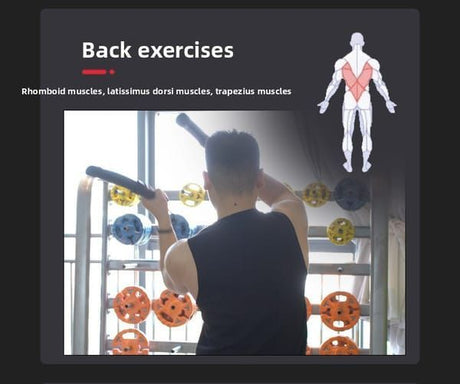 Black Green Replacement Spring Bar Portable Resistance Trainer Muscle Sculpting Tool Home
