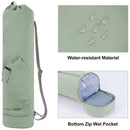 Green Yoga Mat Bag Yoga Accessories Pilates Bag Fitness Bag Yoga Essentials Durable
