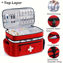 Red Blue First Aid Kit Bag Emergency Medical Storage High-Quality First Aid Bag
