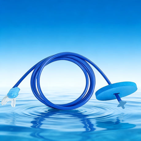 Blue Navy 2-Meter Snorkel Anti-Choke Snorkel Single Head Breathing Apparatus Double Head
