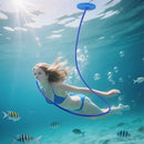 Blue Navy 2-Meter Snorkel Anti-Choke Snorkel Single Head Breathing Apparatus Double Head