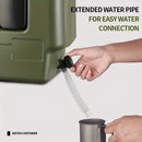 Green 20L Water Container Camping Water Container Outdoor Water Storage Portable