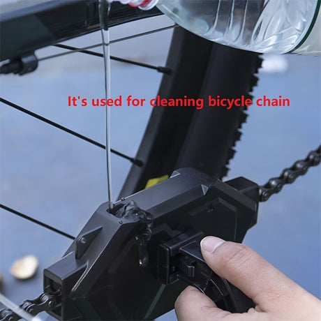 Black Blue Bicycle Chain Cleaner Bike Chain Cleaner Cycling Accessories Bike Maintenance