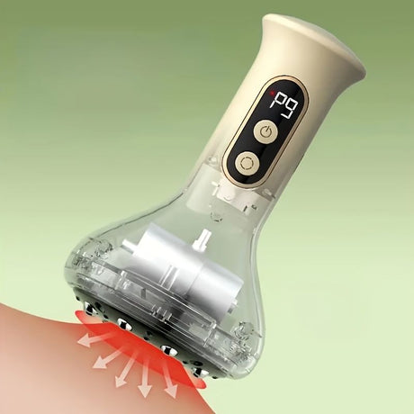 Cupping Glass Massage Tool Gua Sha Heating Relaxation Wellness Device Muscle