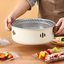White Black Portable Barbecue Grill Stainless Steel Grill Desktop Grill Camping Grill