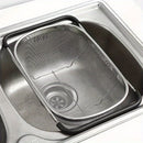 Black Gray Over-Sink Colander Stainless Steel Colander Kitchen Sink Colander Fruit And
