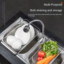Black Gray Over-Sink Colander Stainless Steel Colander Kitchen Sink Colander Fruit And