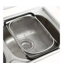 Black Gray Over-Sink Colander Stainless Steel Colander Kitchen Sink Colander Fruit And