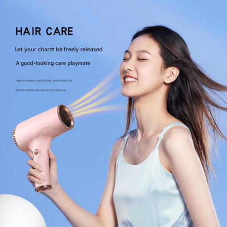 Black Portable Hair Dryer High-Quality Hair Dryer Quick-Dry Hair Dryer Travel Hair