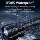 Black Gray LED Flashlight Digital Display Flashlight High-Intensity Flashlight Flashlight
