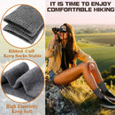 Gray Black Merino Wool Hiking Socks 5 Pack Hiking Socks Moisture Wicking Socks Breathable