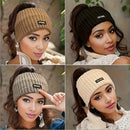 Black Pink Women'S Headbands Elastic Headbands Winter Ear Warmers Solid Color Headbands