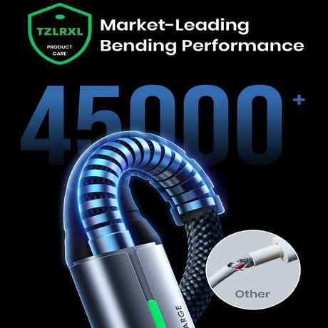 Black 240W Type-C Cable Super Fast Charging Cable 2m Charging Cable Blue Charging