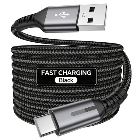 Black 240W Type-C Cable Super Fast Charging Cable 2m Data Cable Durable Charging