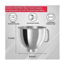 Black Stainless Steel Mixing Bowl with Ergonomic Handle