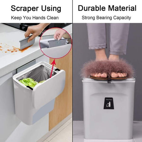 Wall-Mounted Kitchen Trash Can