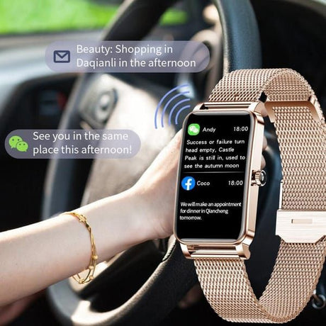 Women's Smart Watch with Mesh Strap