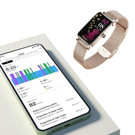 Women's Smart Watch with Mesh Strap