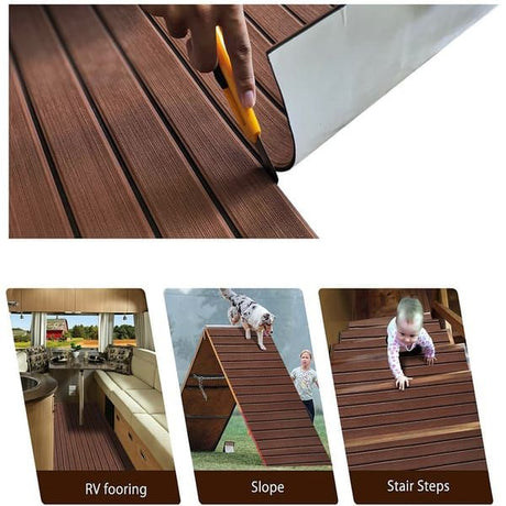 EVA Foam Boat Floor Mat 240x30x0.6 cm Light Grey