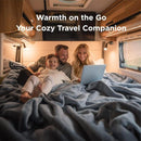 Grey Fleece Blanket for Cozy Comfort and Versatile Home Decor