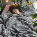 Grey Fleece Blanket for Cozy Comfort and Versatile Home Decor