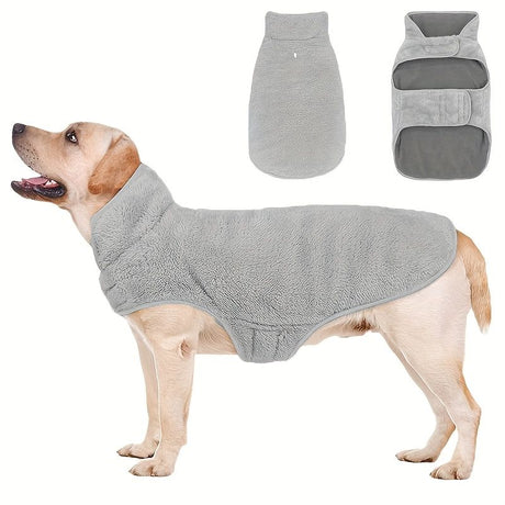 Grey XL Dog Fleece Vest for Dogs Under 100 Pounds