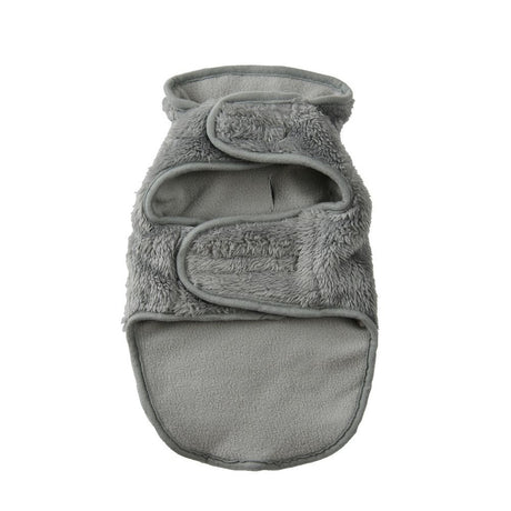 Grey XL Dog Fleece Vest for Dogs Under 100 Pounds