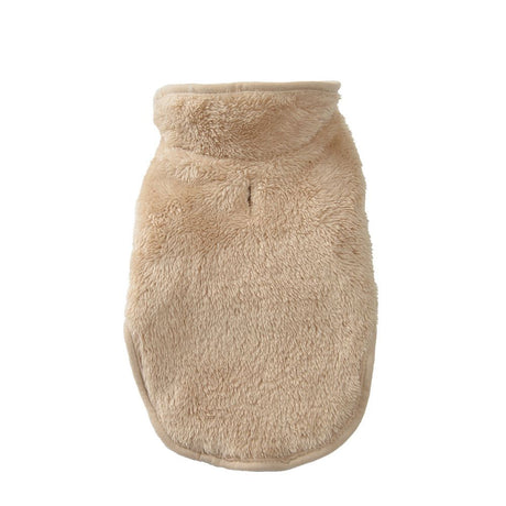 Brown XL Dog Fleece Coat for Large Breeds