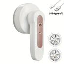 White Black Electric Clothes Lint Remover with USB-C Charging