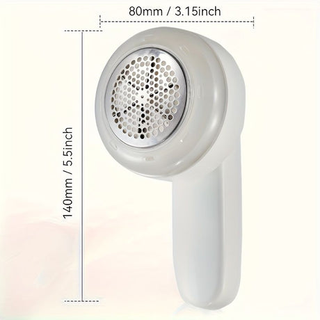 White Black Electric Clothes Lint Remover with USB-C Charging