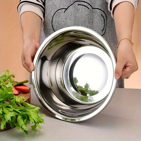 2-Piece Stainless Steel Micro-Perforated Strainer Bowls, Multipurpose Colanders and Mixing Bowls