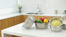 2-Piece Stainless Steel Micro-Perforated Strainer Bowls, Multipurpose Colanders and Mixing Bowls
