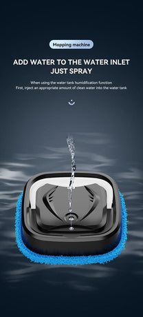 Black P6 Smart Robot Mop and Floor Cleaner