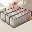 3-Piece Mesh Socks, Underwear & Belt Organizer – Nylon Drawer Dividers, 7 Compartments