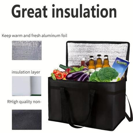 Extra-Large Insulated Cooler Bag for Catering, Delivery & Camping