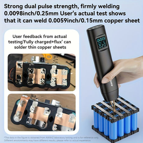 Portable Handheld Spot Welder, 90 Precision Levels, for Home Stainless Steel Welding, 18650 Battery Assembly