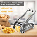 Stainless Steel French Fry Cutter, Adjustable Thickness Vegetable Slicer