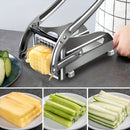 Stainless Steel French Fry Cutter, Adjustable Thickness Vegetable Slicer